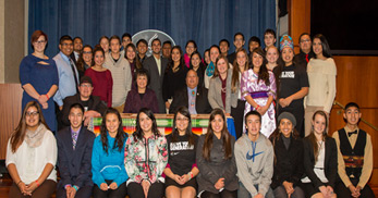 Group picture with Dr. Roubideaux