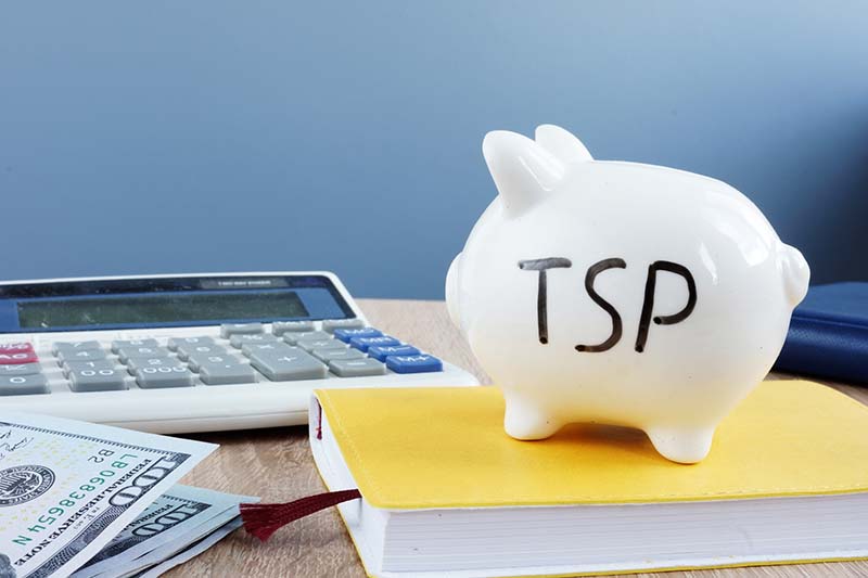 A piggybank with TSP on it.