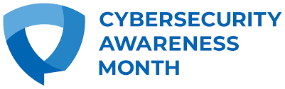 The Cybersecurity Awareness Month logo.