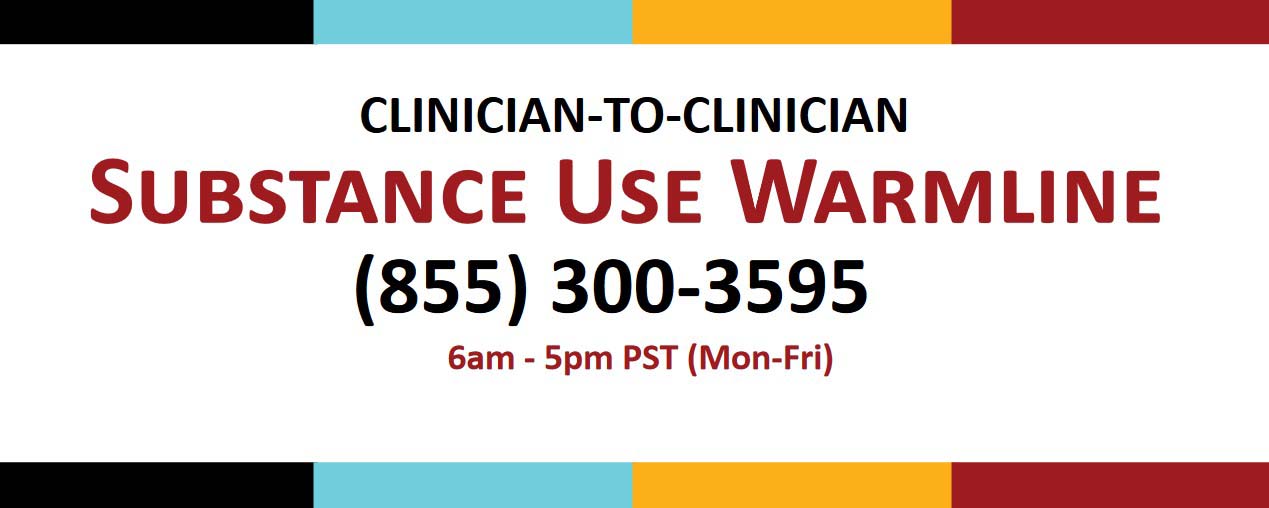 Call the Warmline for guidance and expertise on your case today! /sites/opioids/themes/responsive2017/images/banners/ | substanceusewarmlinebanner.jpg