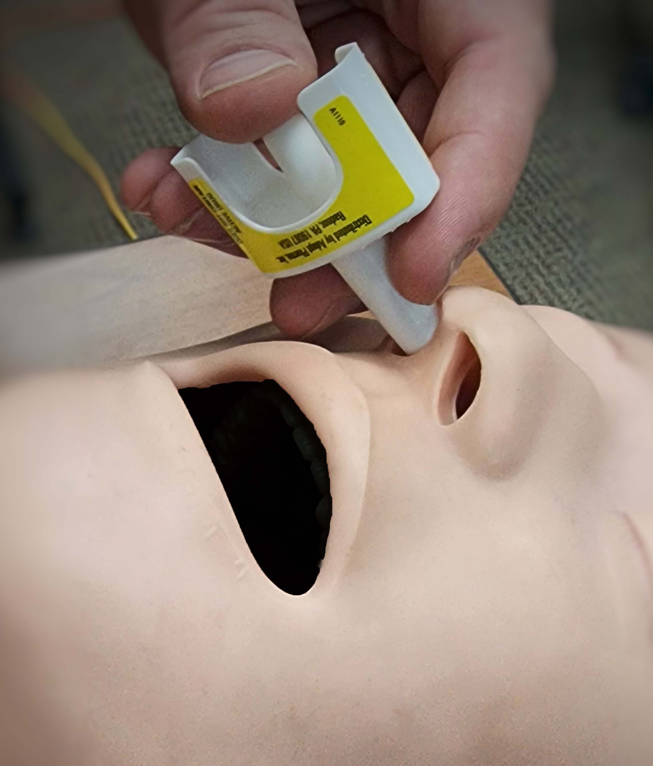 Naloxone demonstration on a test dummy