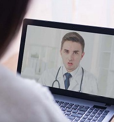 Telemed laptop session