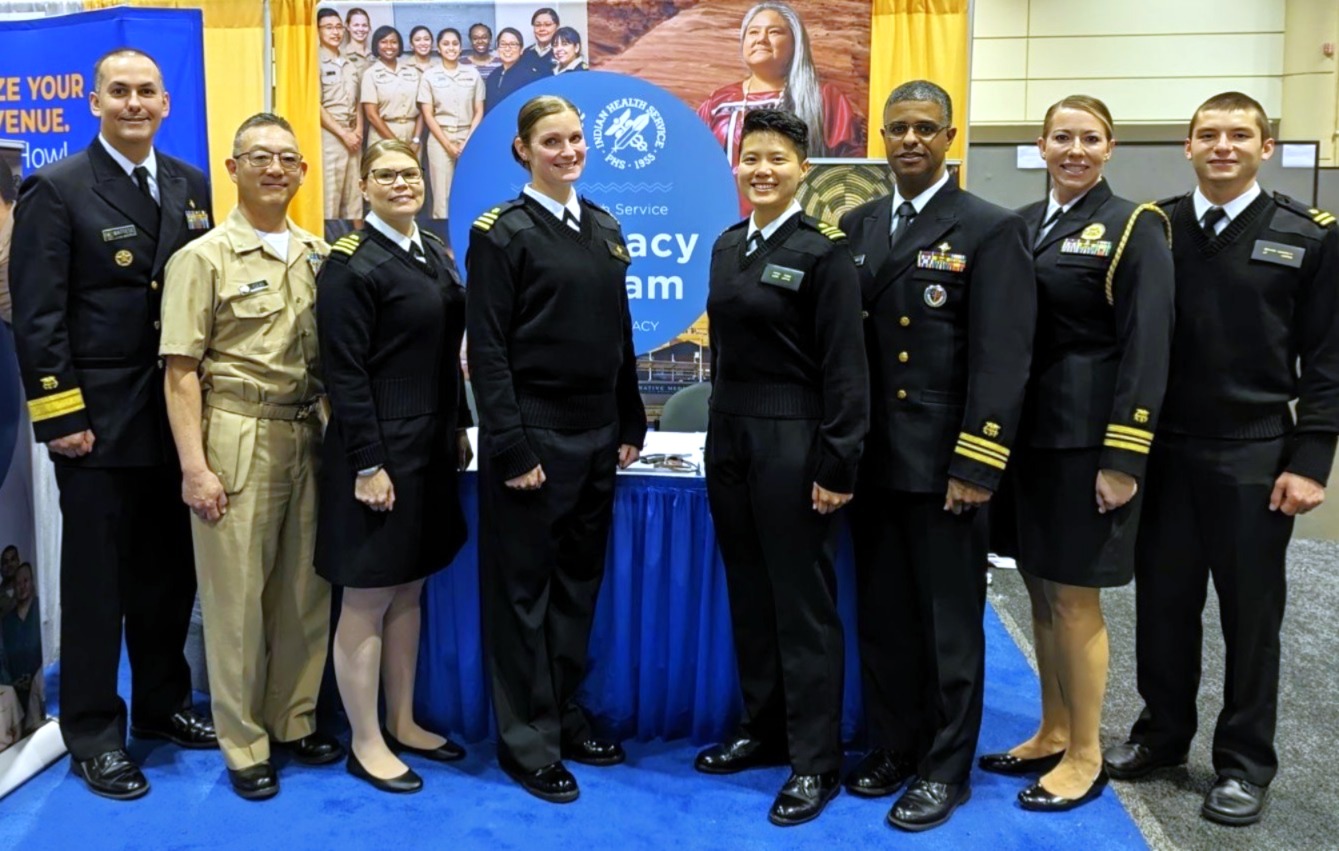 IHS and USPHS staff at recruitment event