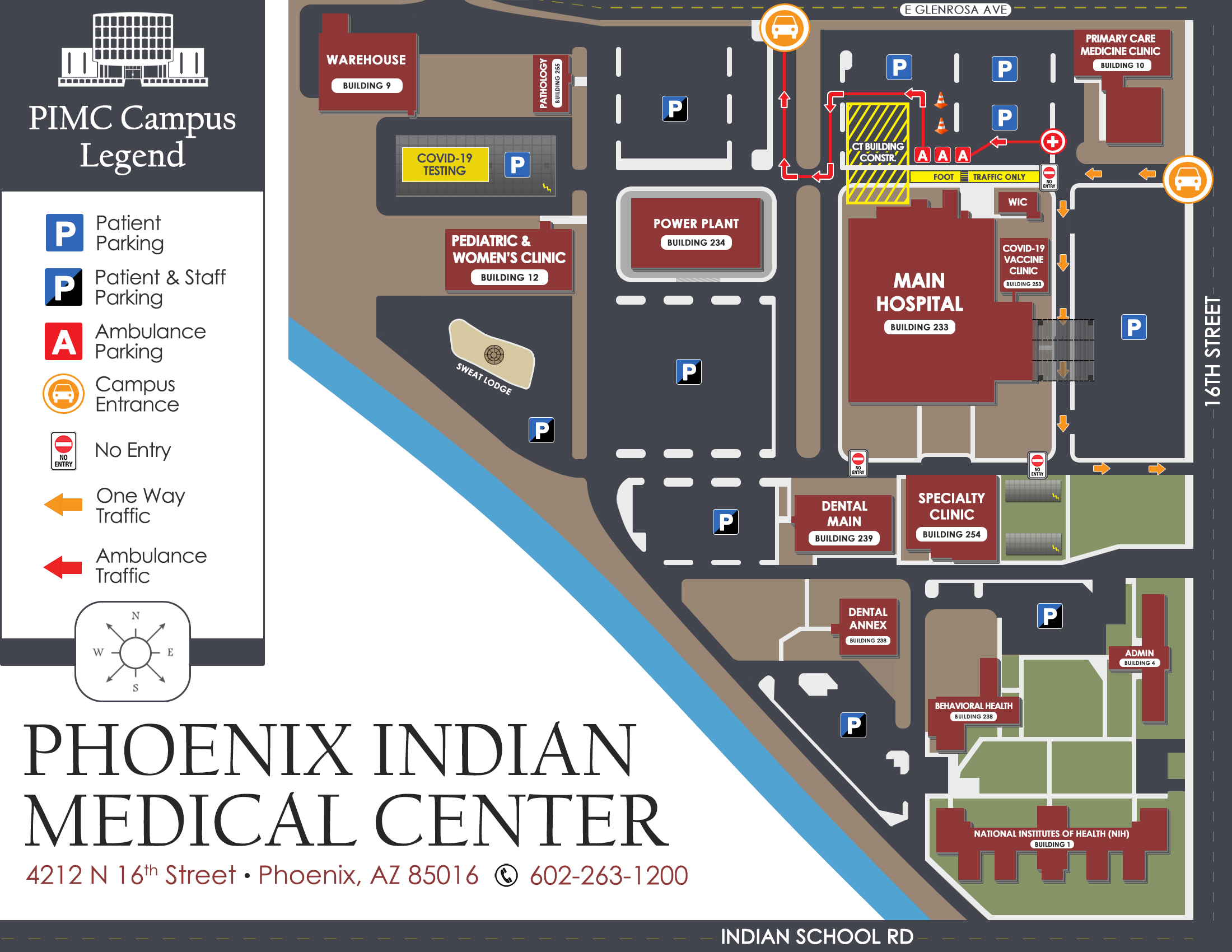 Campus Map Phoenix Indian Medical Center (PIMC)