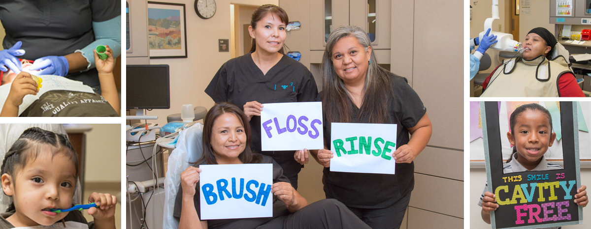 PIMC Dental Office Collage of patients and nurses