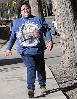 DIHFS client taking a walk.