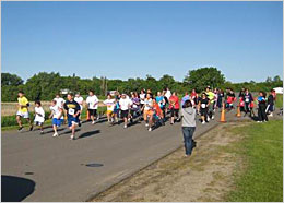 White Earth Diabetes Program members participating in a 5K walk.