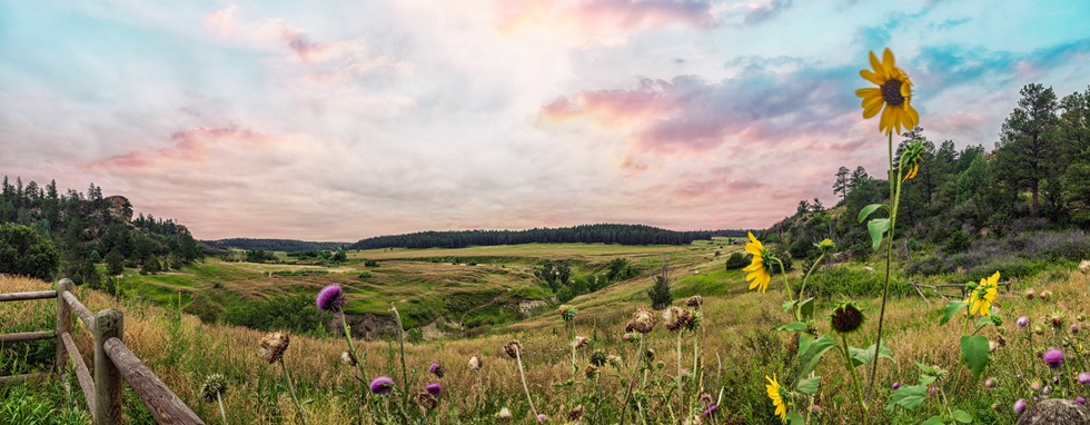 Castlewood canyon colorado landscape