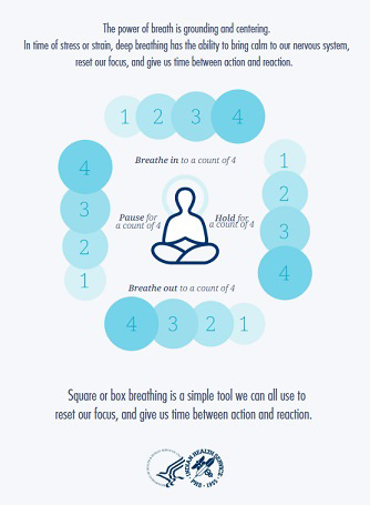  Square Breathing Flyer Infographic