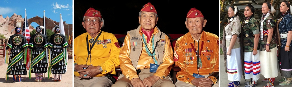 Collage of Native Veterans